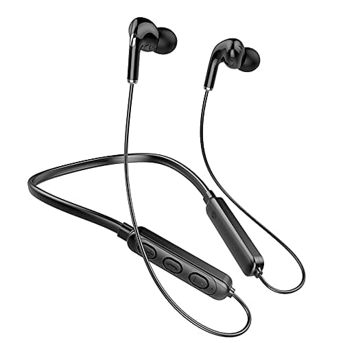 Cuffie Bluetooth Sport Auricolari In-Ear Bassi Potenti, IPX7 Impermeabili, Alta Qualità del Suono, Correre Fitness per iphone, Android(Nero)