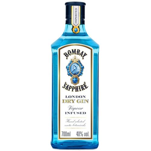 Bombay Sapphire Premium Distilled London Dry Gin, Vol. 40%, 70 cl / 700 ml, infuso a vapore con 10 botanical esotici selezionati con cura