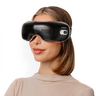 Massaggiatore oculare Donnerberg NEO1 - Impacchi caldi e freddi, acupressione e connessione Bluetooth - Allevia gli occhi e migliora il sonno - Pieghevole e confortevole