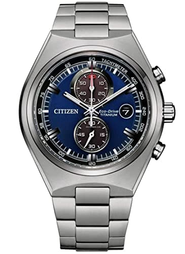 Citizen Orologio Cronografo Eco-Drive Uomo con Cinturino in Titanio CA7090-87L