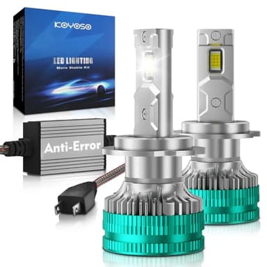 KOYOSO H7 LED Lampadine Auto: CANBUS Ready Nessun Errore LED Lampade Fari 32000LM 180W Sostituzione Kit LED Luci - Abbagliante e Anabbagliante per 12V Veicolo - 6500K Bianco