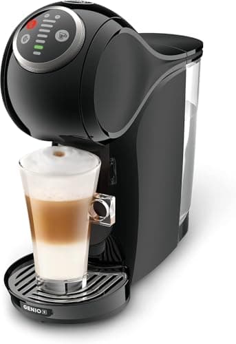 NESCAFÉ DOLCE GUSTO Genio Plus EDG315.B - Macchina da caffè automatica a capsule, 15 bar, serbatoio da 0,8 l, colore: Nero