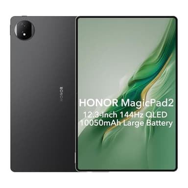 HONOR MagicPad 2 12GB 256GB Tablet，Batteria da 10050mAh, 12,3 Pollici 144Hz OLED,Snapdragon 8s Gen 3, 8 Altoparlanti,Android 14, Google Service WIFI Tablet, Nero