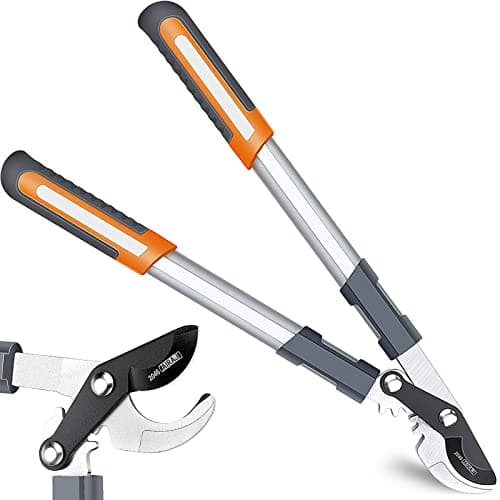 AIRAJ Cesoie Troncarami Potatura Professionale 50cm, troncarami Leggeri, Lame Affilate SK-5, Per Tagliare Legno Fresco Fino A Ø 30mm, Forbice Bypass Con Manico Robusto
