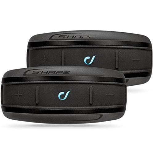 INTERPHONE SHAPE - Doppio - Interfono Bluetooth da Casco per Moto, Uso Pilota - Passeggero, Autonomia Fino a 12 Ore, Mp3, GPS, Impermeabile IP67, Universale.