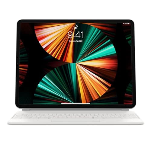 Apple Magic Keyboard (per iPad Pro 12,9-pollici 3 - 6. Gen, iPad Air 13-pollici M2) (QWERTY USA) Bianco (Ricondizionato)