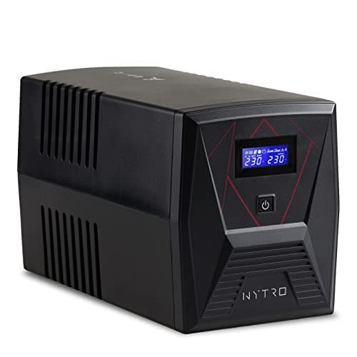 EPYC® NYTRO – UPS a Onda Sinusoidale Pura, UPS per PC da Gaming, PFC Attivo, MAC e Console da Gioco, Potenza 1500VA/900Watt, 5 Uscite (2x Schuko + 3x IEC), Line Interactive