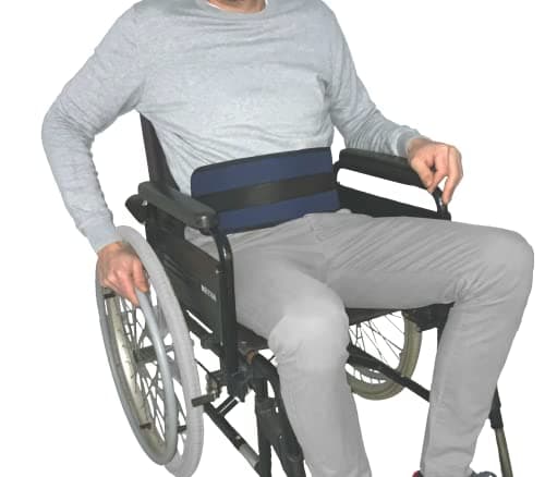 Gar Medical Cintura addominale di sicurezza per sedia a rotelle o sedia geriatrica - Alta protezione anti-caduta, taglia unica 200Cm regolabile