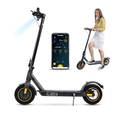 10" Monopattino Elettrico 350W Motore Potente 25-30Km di Autonomia Display LCD Luci Doppio Sistema di Frenata Monopattino Elettrico Adulto Pieghevole in Lega di Alluminio Carico 120kg