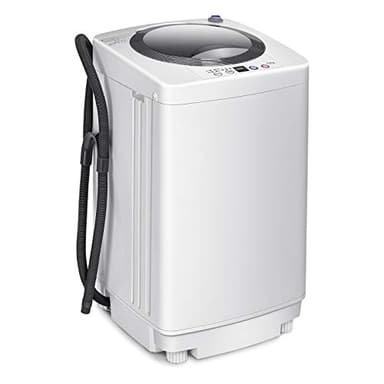 RELAX4LIFE Mni Lavatrice 3,5 kg/730Grili/240 W con Lavaggio Automatico, 6 Programmi, Caricamento dall’Alto, Pompa di Drenaggio, Centrifuga, Portatile per Appartamento, Campeggio, 40 x 42 x 75 cm