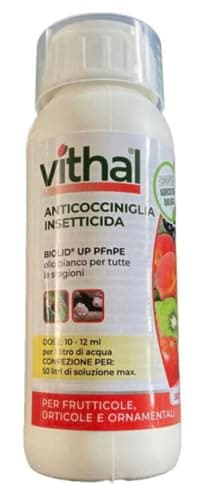 VITHAL Insetticida Per Piante 500ml - Olio Bianco Per Cocciniglia - Anche Contro Acari, Afidi, Tripidi, lepidotteri e Altri Insetti