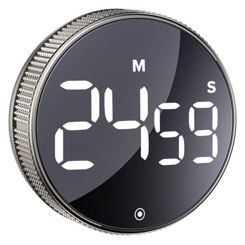 BlueSnail Timer cucina, Timer di produttività con display digitale a LED, Timer intelligente per l'ufficio palestra in classe domestica, Volume e luminosità regolabile Effecana Timer (Guncolor)