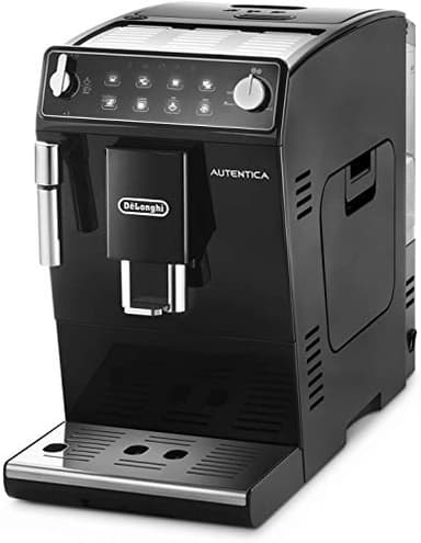 De'Longhi Autentica Perfetto ETAM29.510.B Macchina da Caffè Automatica per Espresso e Cappuccino, Caffè in Grani o in Polvere, Dimensioni compatte, Facile da utilizzare, 1.3 litri, Nero
