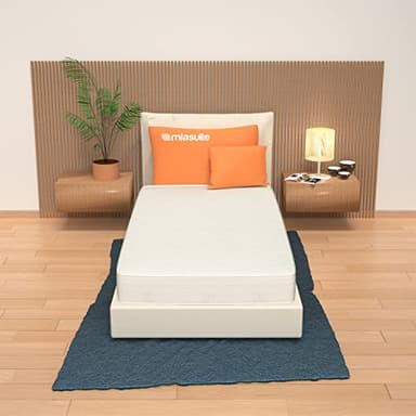 miasuite i sogni italiani Materasso 80x190 cm Singolo altezza 14 cm, in WaterFoam, tessuto AloeVera, indeformabile, anallergico ed antiacaro, rigidità media. Modello: Plus H14