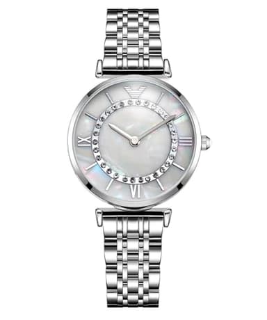 CIVO Orologio Donna Analogico Quarzo Impermeabile Elegante Minimalista Design Casual Orologio Donna Diamante Acciaio Inossidabile Sportivo Ragazze Neutro Argento