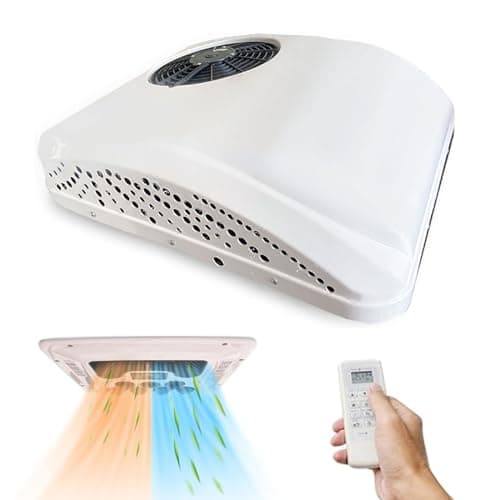 Climatizzatore Da Tetto Per Camper, Doppia Funzione Calda E Fredda, 12 V/24 V, Condizionatore Da Tetto Universale Per Camper, Regolazione Della Conversione Di Frequenza, Bassa Rumorosità,12V