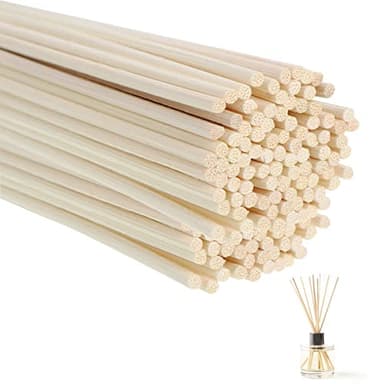 50 Pezzi,Bastoncini Per Diffusori,Bastoncini Profumatori Ambiente,Bastoncini Diffusore,Bastoncini Legno Per Diffusore,Sostituzione Di Bastoncini Di Diffusore,Per Spa Hotel Casa E Ufficio,25cm x 3mm