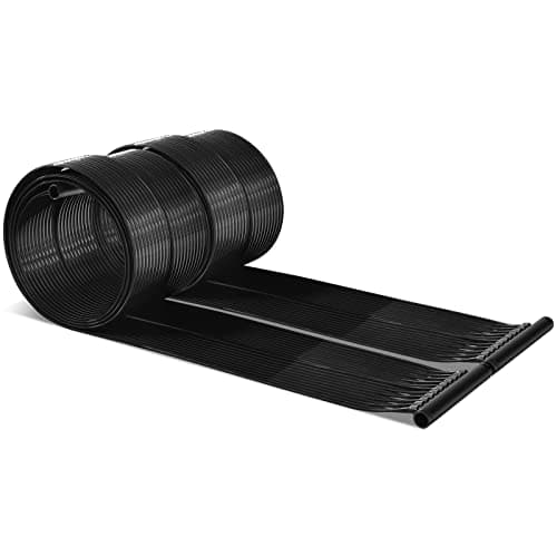 COSTWAY Riscaldatore Solare per Piscina, 2 PCS 500 x 75/600x75 cm Pannelli Solari in PE Resistente alle Intemperie e Assorbimento Efficiente, per 21500/25800 L Piscina Interrata e Fuori Terra (3m)