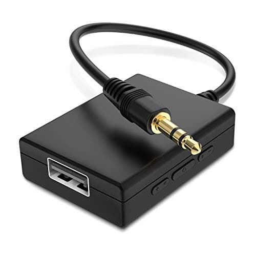 ANDTOBO Adattatore da USB a Aux Audio, adattatore da maschio a USB femmina da 3,5 mm per riprodurre musica con unità USB in auto