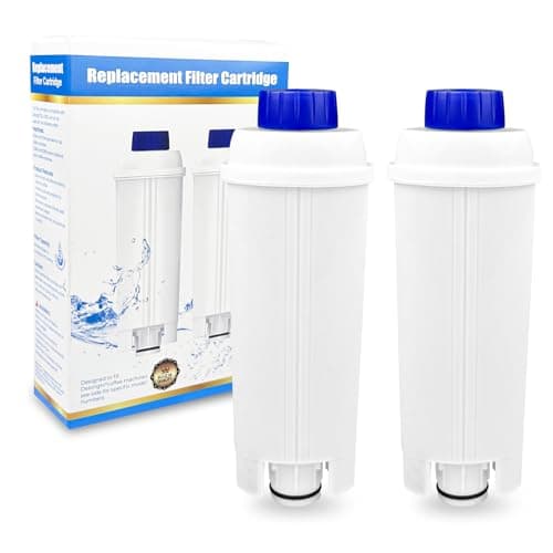 WinGluge 2 Pezzi Macchina Caffè Filtro Acqua, Compatibile con Delonghi DLSC002, ECAM, ETAM, EC680, EC800 Serie, Filtri Addolcitore di Ricambio per Ottimizza la qualità del caffè e previeni il calcare