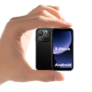 ZOKOE 3G – Piccoli Cellulari, Bambini – Smartphone Android 9.0 3.0 pollici – Schermo 2 GB RAM 16 GB ROM, 5,0 Megapixel, 900 mAh – Batteria di riconoscimento facciale, cellulare portatile (XS18-nero)