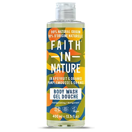 Faith in Nature Bagnodoccia Naturale al Pompelmo & Arancia, Rinvigorente, Vegano e Non Testato su Animali, Senza SLS e Parabeni, 400 ml