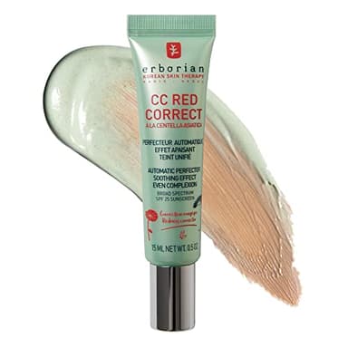 Erborian - Crema colorata antiarrossamento CC Red Correct - Trattamento viso per il perfezionamento della pelle con correzione del colore - Unified Skin - SPF 25 - Korean Cosmetics - 15 ml