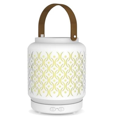 Zen'Aroôme - Diffusore a ultrasuoni senza fili, con batteria ricaricabile integrata e autonomia 20 ore, diffusore olio essenziale, nomade, diffusione continua o alternativa, illuminazione a LED