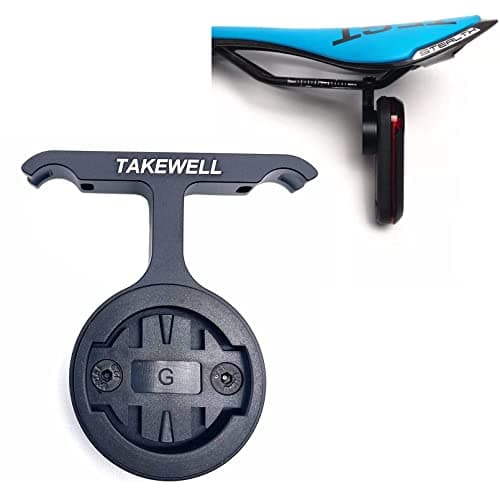 TAKEWELL Supporto per Reggisella Sella per GARMIN VARIA RTL515, Compatibile GARMIN VARIA RVR315, Adatto per Arco Sella di qualsiasi Materiale: Carbonio, Alluminio, Acciaio.