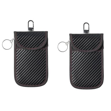 2 pezzi Portachiavi Auto Antifurto per Auto,Protezione Chiave Auto Custodia Keyless, Portachiavi RFID Keyless, Schermatura Chiave keyless, sacchetti di blocco del segnale, RFID per chiave auto