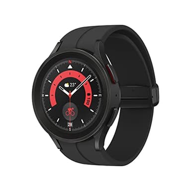 Samsung Galaxy Watch5 Pro Smartwatch Bluetooth 45 Mm, Monitoraggio Benessere, Fitness Tracker, Batteria A Lunga Durata, Nero (Black Titanium) [Versione Italiana]