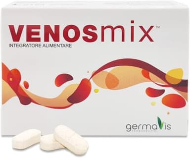 Germavis Farmaceutici Venosmix 1550mg Diosmina Centella Asiatica ed Esperidina per Vene Varicose, Microcircolo e Circolazione Gambe, integratore alimentare con ben 900mg di Diosmina
