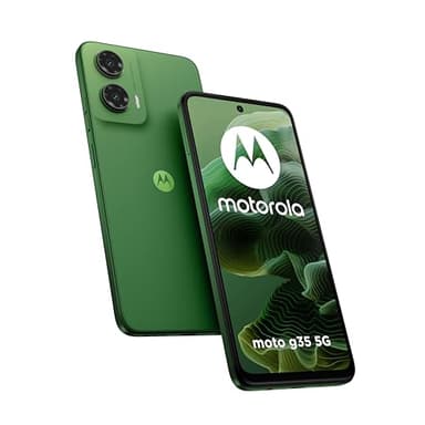 moto g35 5G (4/256GB, display 6.72" FHD+ 120Hz, 50+8MP, 5000 mAh, selfie 16MP, ricarica 18W, NFC, Android 14 stock, cover protettiva inclusa), Leaf Green