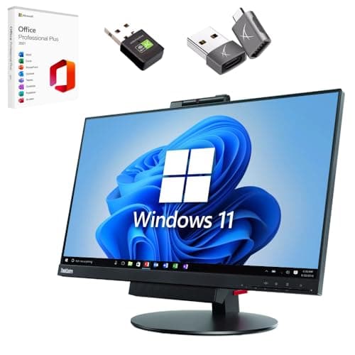 Lenovo All In One ThinkCentre TIO24 24″ Full HD | Intel Core i7 | Display Port USB 3 | 16 GB | 512GB | 24″Pollici FullHD WebCam Windows 11 Pro (Ricondizionato)