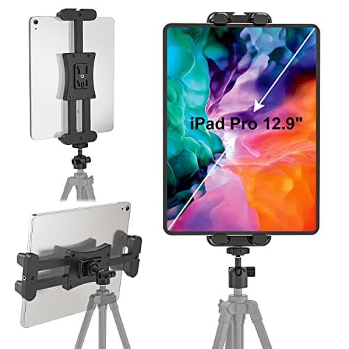 Cenawin Supporto Treppiede Tablet Tablet Treppiede Adattatore con Testa Sfera per Selfie Stick Fotocamera Monopiede, Supporto Treppiede per iPad Pro iPad Air iPad Mini, 4,7–12,9" Tablet Smartphone