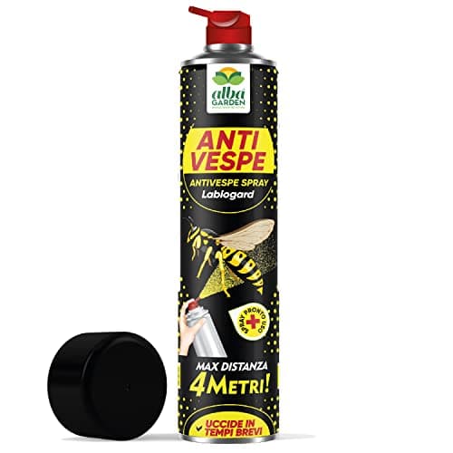Albagarden - Insetticida Spray Vespe E Calabroni - Repellente Ad Azione Immediata Di Lunga Gittata - Formato Maxi Per Disinfestazione - Veleno, Alternativa Alla Trappola E Schiuma Per Vespe