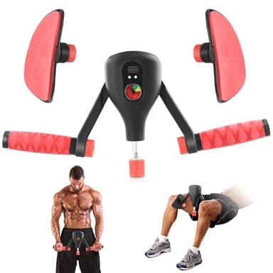 Allenatore per pavimento pelvico per uomini e donne, resistenza regolabile, 0-77 lbs, dispositivo di allenamento per pavimento pelvico con funzione di conteggio, attrezzo per allenamento gambe e