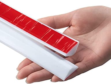 DYHYUH Soglia Doccia Pieghevole, diga Doccia Water Stop, barriera Doccia, Supporto Adesivo in Un Unico Pezzo, separazione Umido/Asciutto, Mantiene l'acqua all'Interno della soglia (85cm,Bianco)
