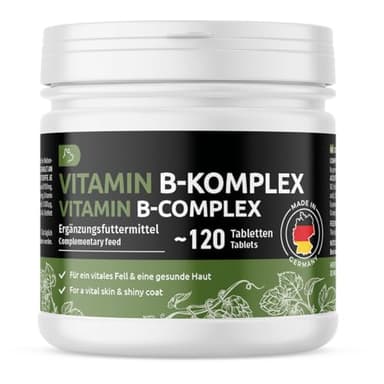 GreenPet Vitamin B Complex 120 compresse - Vitamine per Cani di Supporto Efficace, 7 vitamine e minerali per Cani, con Acido folico (Ex Power Me)
