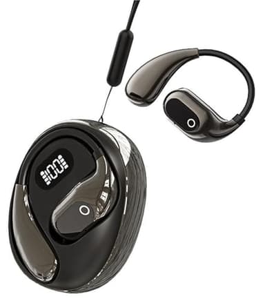 THUCHENYUC Cuffie for Traduzione, Auricolari Bluetooth Wireless for Traduzione Auricolari for Traduttore Linguistico in Tempo Reale con 138 Lingue(Black)