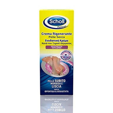 Scholl Crema Rigenerante Pelle Secca, Crema Piedi ad Assorbimento Rapido, Azione Esfoliante e Idratante per Pelle Liscia e Rivitalizzata, 60ml