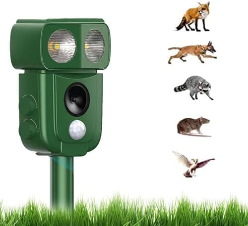 Repellente per Gatti, Dissuasori per Piccioni, 2025 Nuovo Ultrasuoni Solare Repellente Gatti Repeller per Piccioni,Uccelli,Cani,Gatti,Topi,Volpi, Ultrasound Repellente per Animali