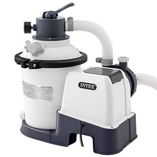 Intex 26642 – Pompa Filtro a Sabbia Krystal Clear, Flusso d'Acqua 3500 L/h, Flusso di Sistema 2000 L/h, Plastica, Bianco