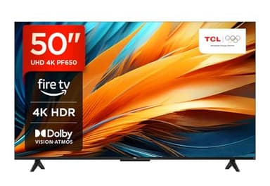 TCL - 50PF650 50-inch TV 4K Ultra HD, HDR TV, Smart LED e Fire TV (Dolby Vision, Dolby Atmos, DTS, HDR 10, Alexa built-in, Airplay2, Miracast)