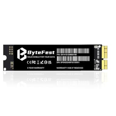 ByteFest SSD 1TB Interno per Apple MacBook Air A1465 A1466(Mid 2013-2017), MacBook Pro Retina A1398 A1502 (2013-2015), iMac (2013-2017), Mac Pro (2013), Mac Mini (2014)...