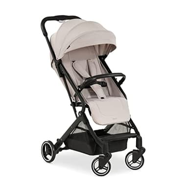 hauck Passeggino Da Viaggio Travel N Care Per Bambini Dalla Nascita a 22kg - Buggy Reclinabile, Ultraleggero 6,9kg - Si Piega Con Una Mano, UPF50+, Ruote EVA, Cesto Fino a 3kg - Beige