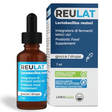 Fermenti lattici Probiotici Bambini Donne Uomini Senza lattosio Per Intestino Reulat Gocce 7ml Agips