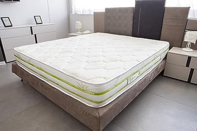 Materassi Russo - Materasso Memory Matrimoniale 160x190, Alto 20 cm, Ortopedico, Antiacaro, Anallergico e Antibatterico, tessuto esterno in aloe vera (160 x 190)