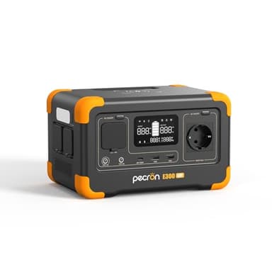 PECRON Centrale Elettrica Portatile E300LFP,288Wh LiFePO4 Batteria,600W(1200w Picco) AC Uscita generatore solare per esterni, camper, campeggi