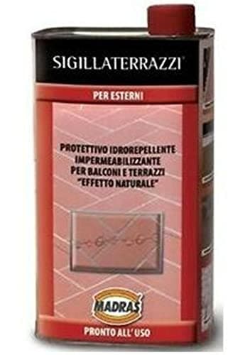 Madras SIGILLATERRAZZI PROTETTIVO IDROREPELLENTE IMPERMEABILE PER BALCONI, TERRAZZI E PAVIMENTI